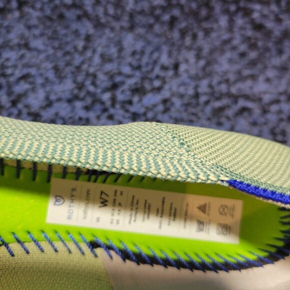 Rothys The Point Women's Size 7 US Mint Green Pointed Toe Slip on Flat Shoes - Picture 13 of 13